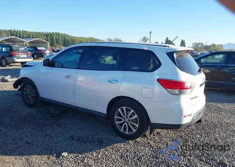 2014 Nissan Pathfinder S z USA, uszkodzony, nr VIN 5N1AR2MN3EC734872